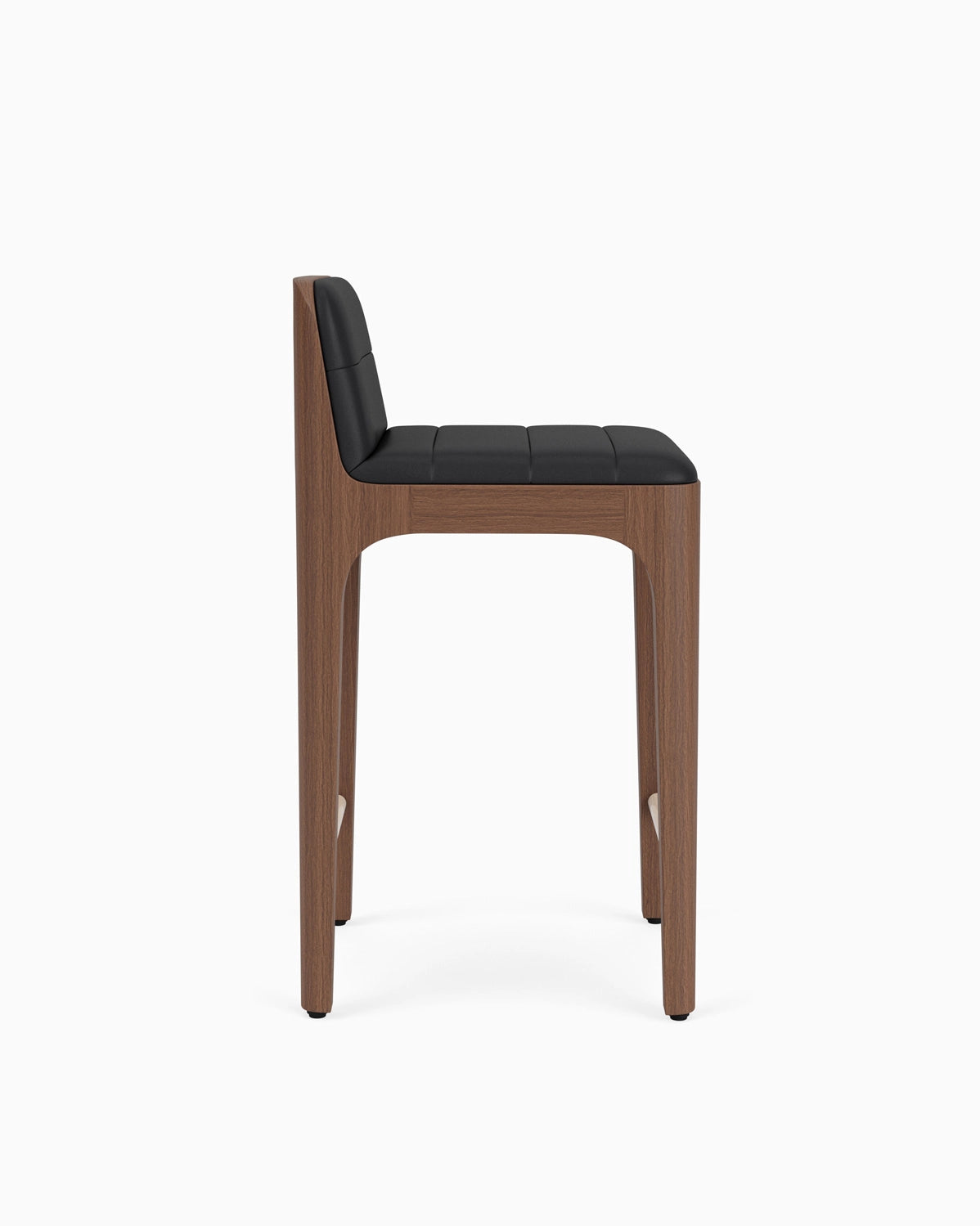 Walnut Frame / Black Leather Seat