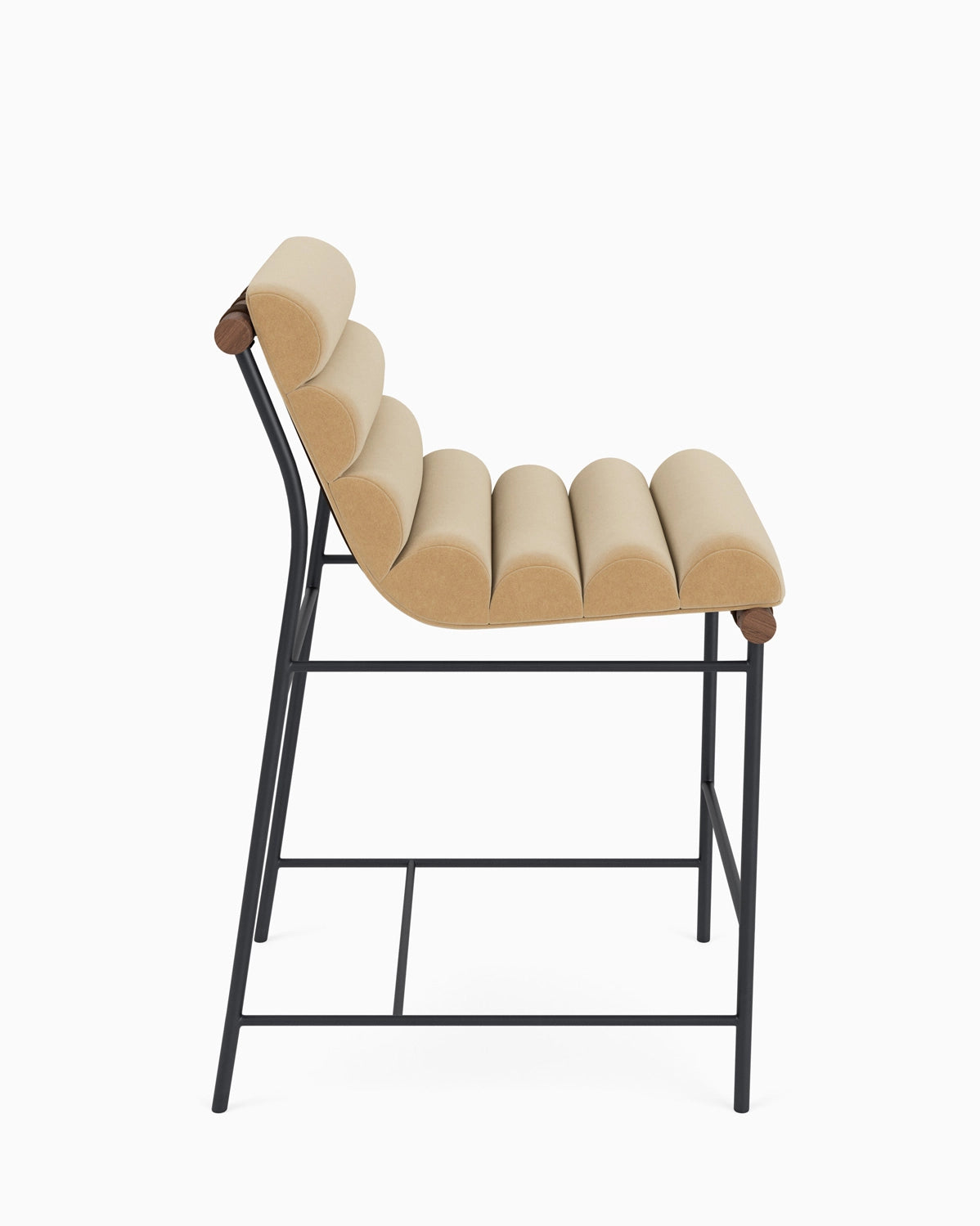 Caramel Velvet / Walnut / Counter (24" Height)