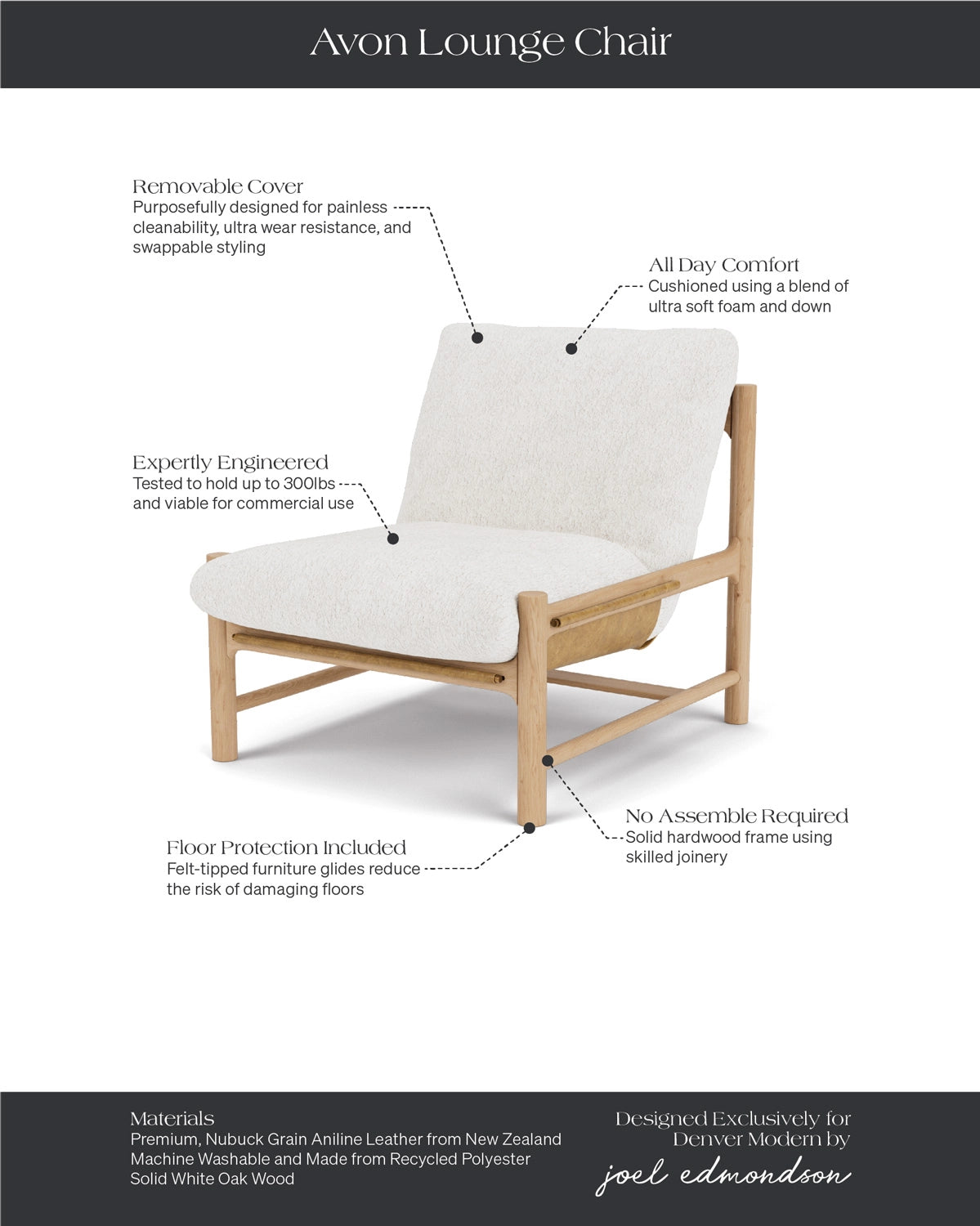 Ivory Himalaya / Sunflower Leather / White Oak