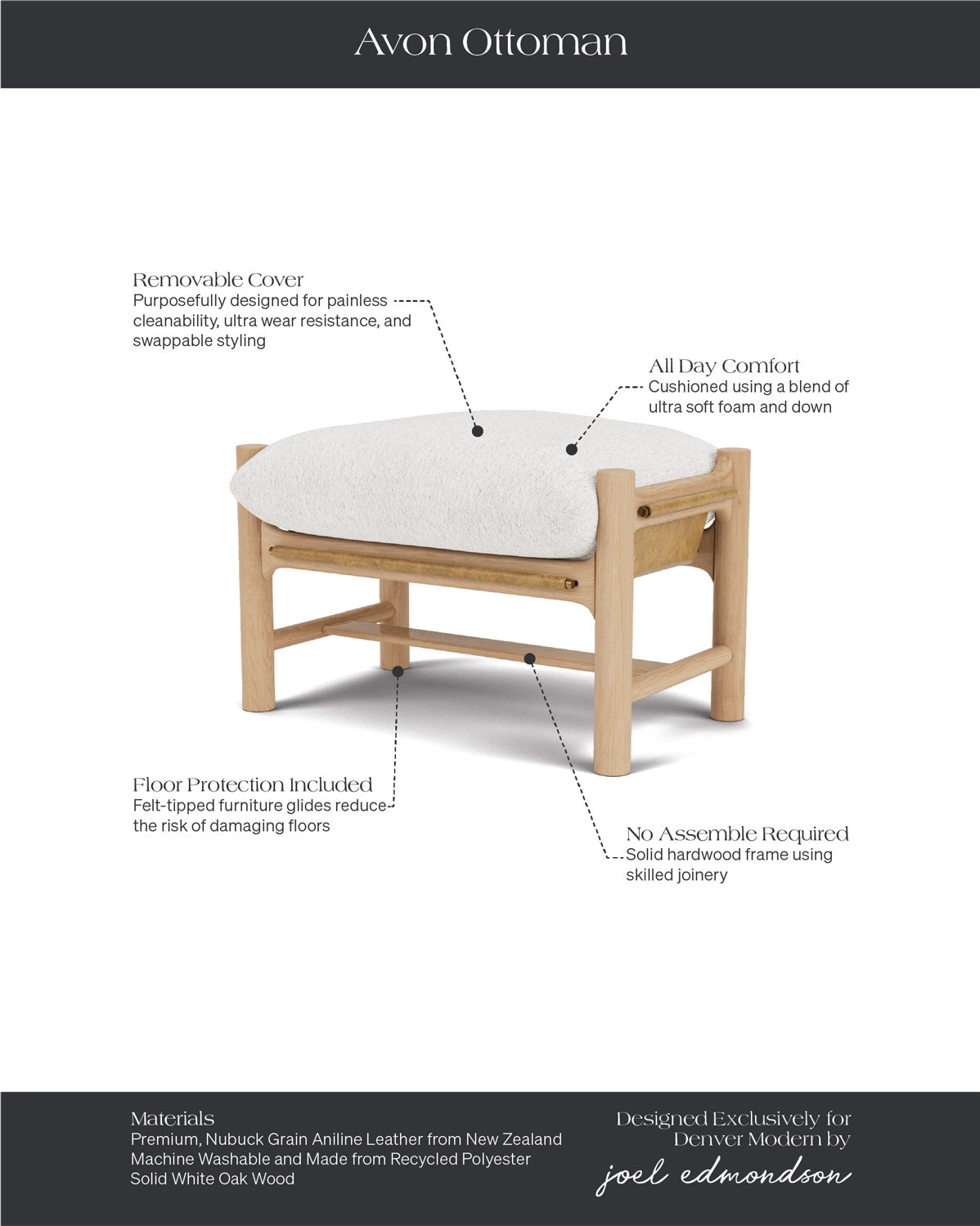 Ivory Himalaya / Sunflower Leather / White Oak