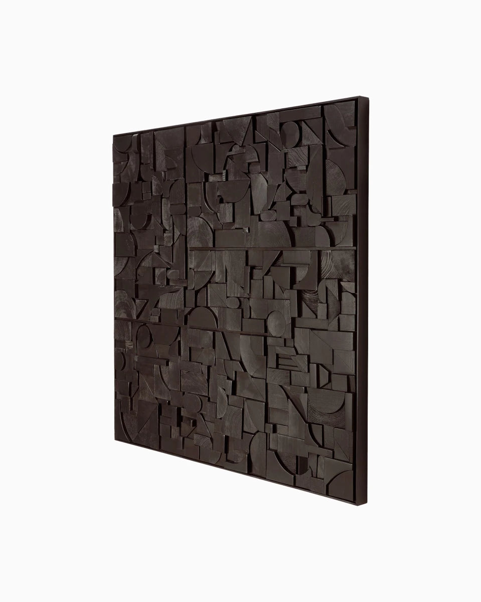 Black / 39.5 x 39.5"