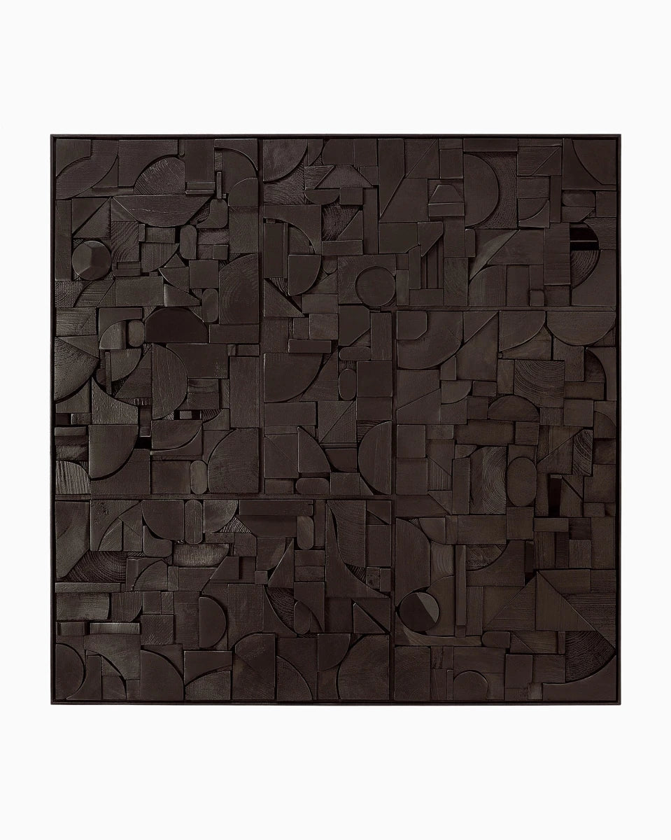 Black / 39.5 x 39.5"