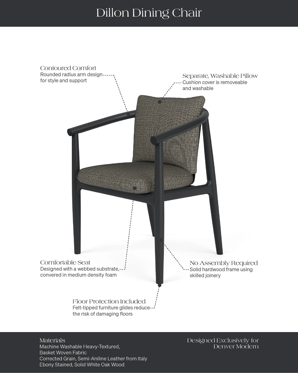 Noir Basketweave / Black Leather / Ebony