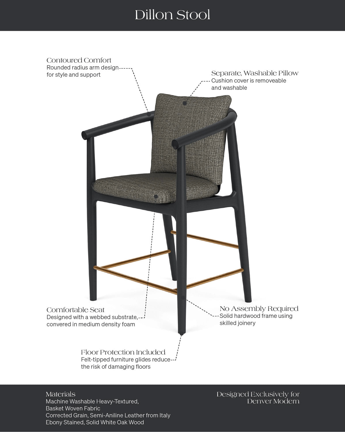 Noir Basketweave / Black Leather / Ebony