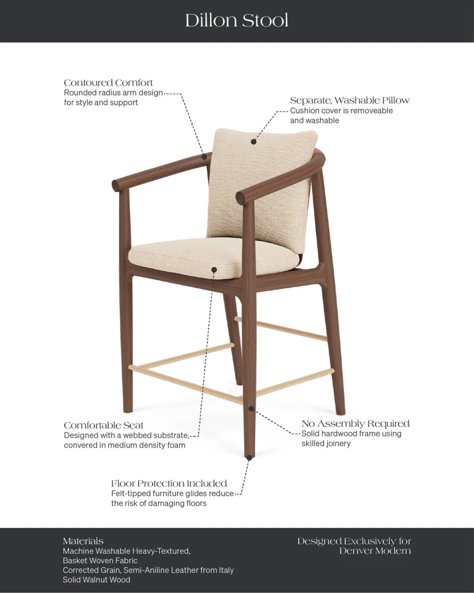 Oat Woven / Saddle Leather / Walnut