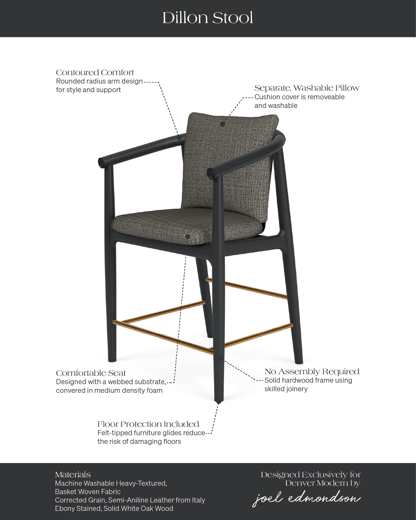 Noir Basketweave / Black Leather / Ebony