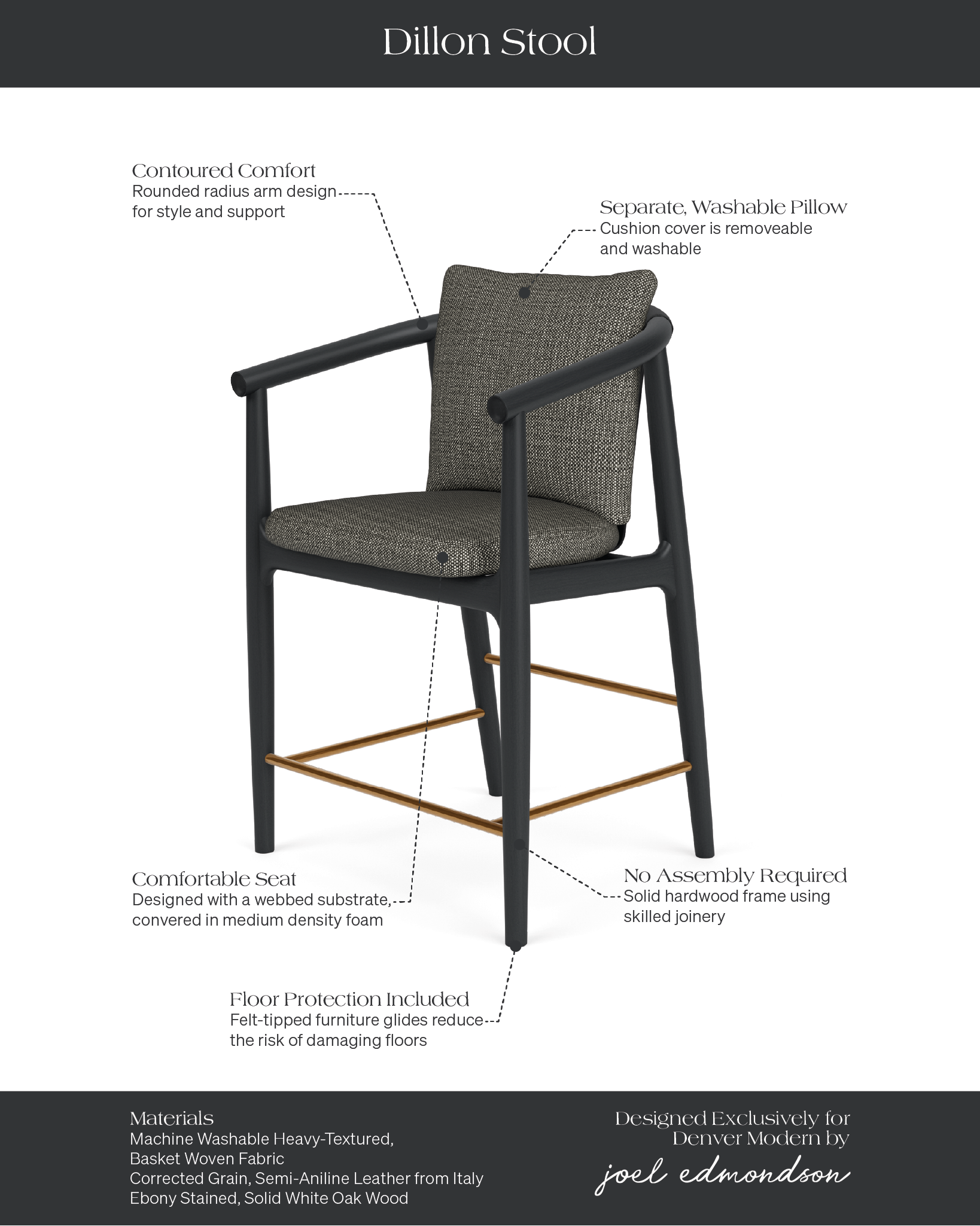 Noir Basketweave / Black Leather / Ebony