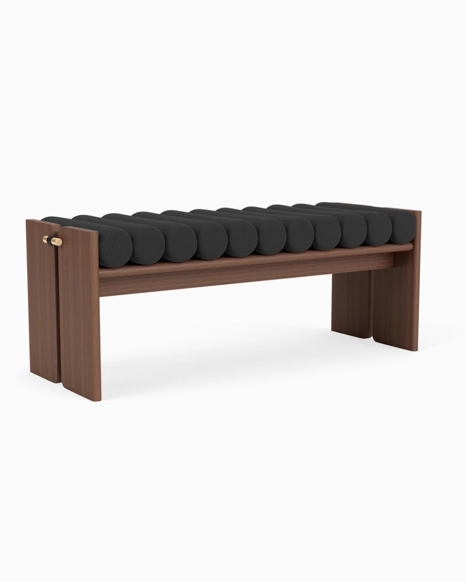 Charcoal Boucle / Walnut