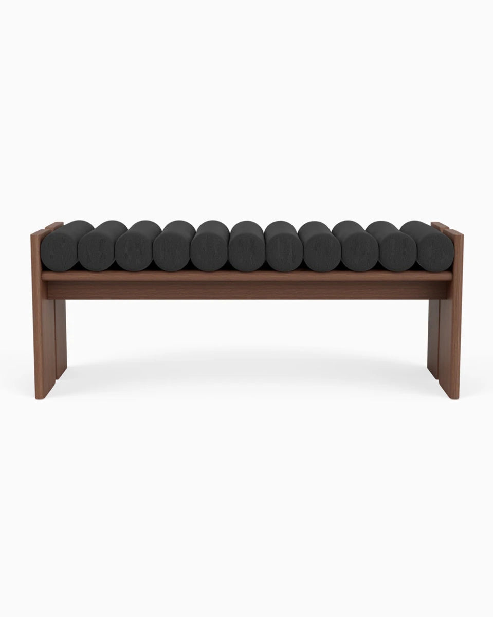 Charcoal Boucle / Walnut