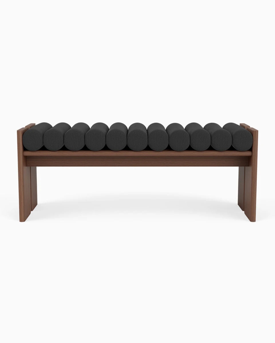 Charcoal Boucle / Walnut