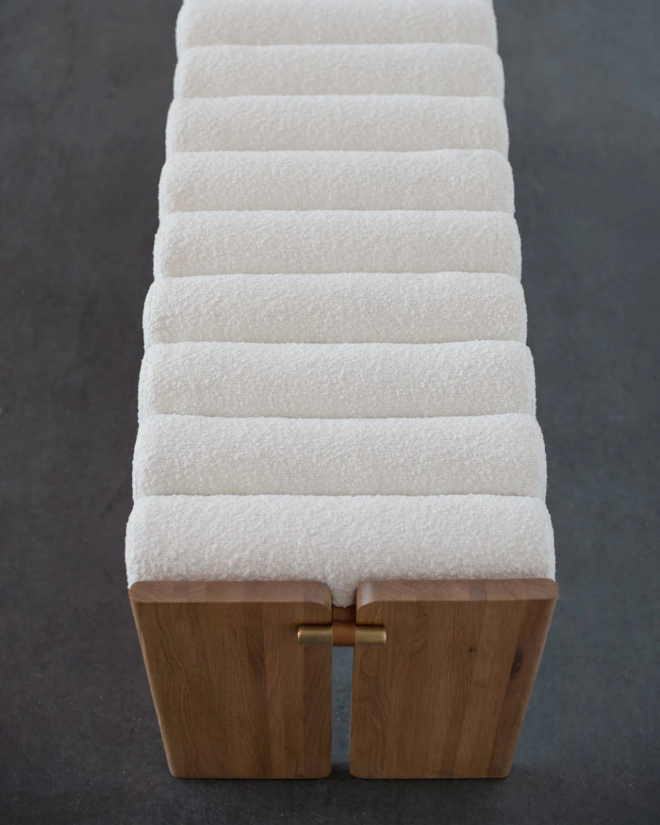 White Boucle / White Oak