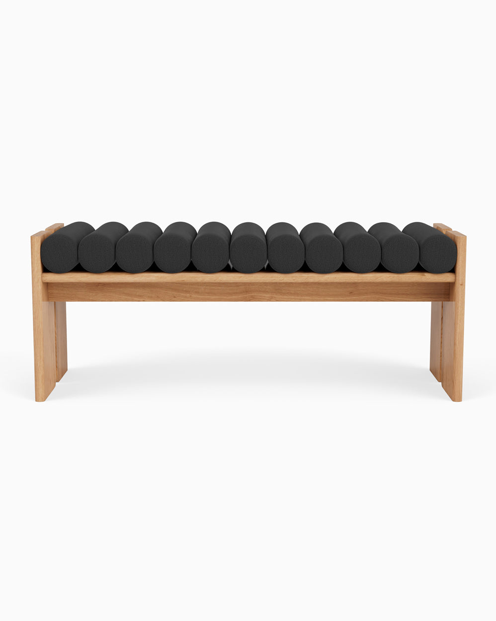 Charcoal Boucle / White Oak