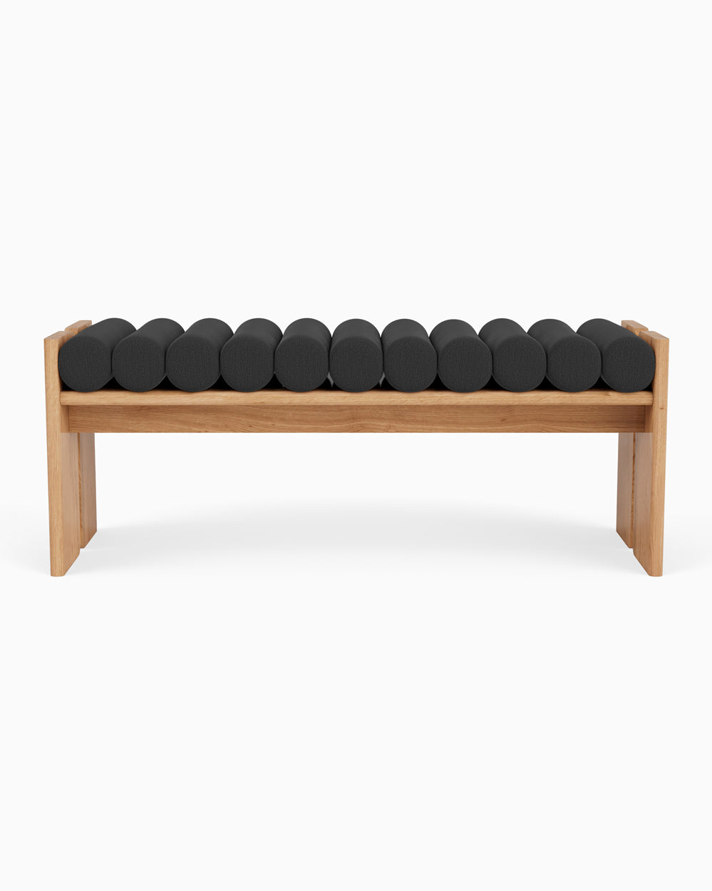 Charcoal Boucle / White Oak