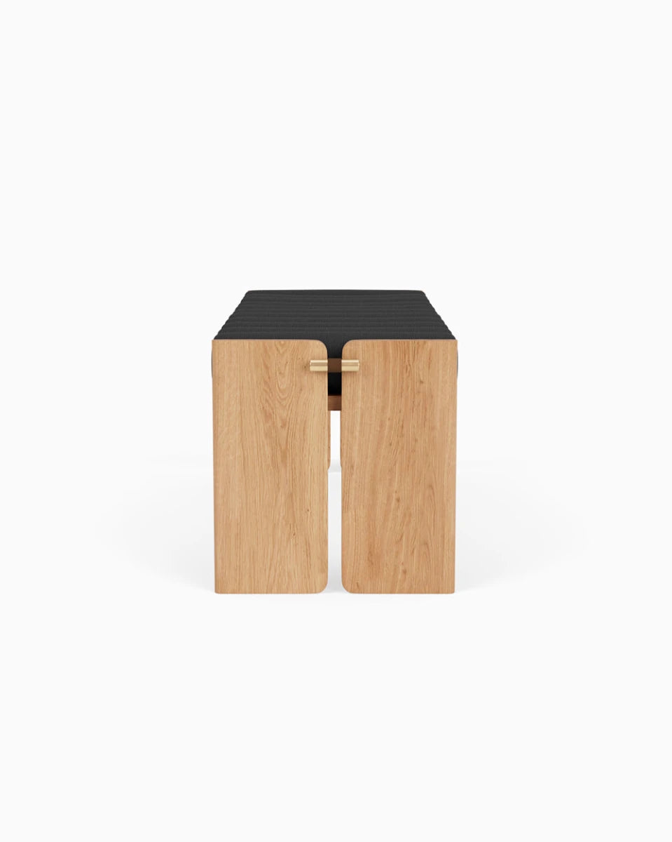 Charcoal Boucle / White Oak