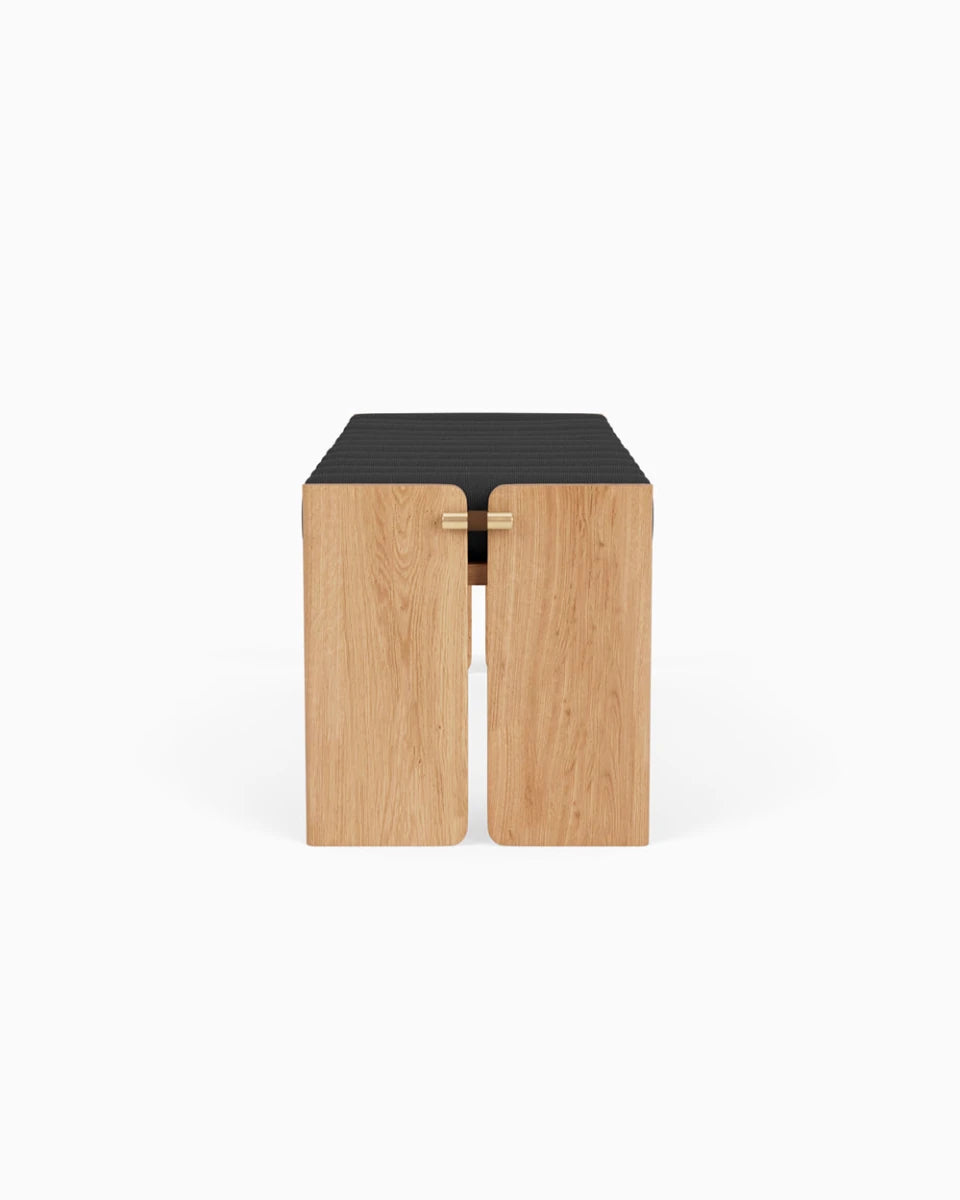 Charcoal Boucle / White Oak