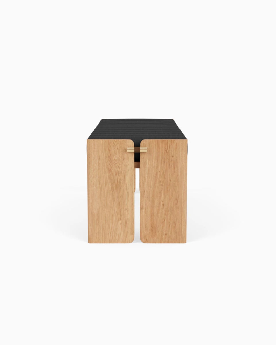 Charcoal Boucle / White Oak