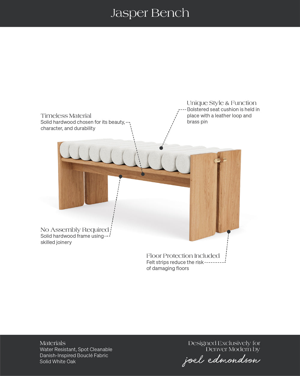 White Boucle / White Oak