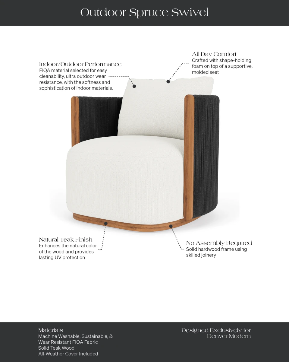 Dove FIQA Boucle / Black Outdoor Rope