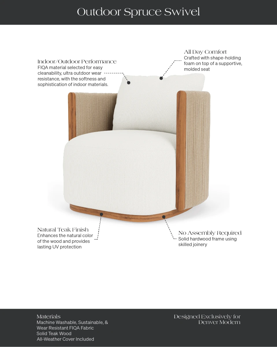 Dove FIQA Boucle / Tan Outdoor Rope