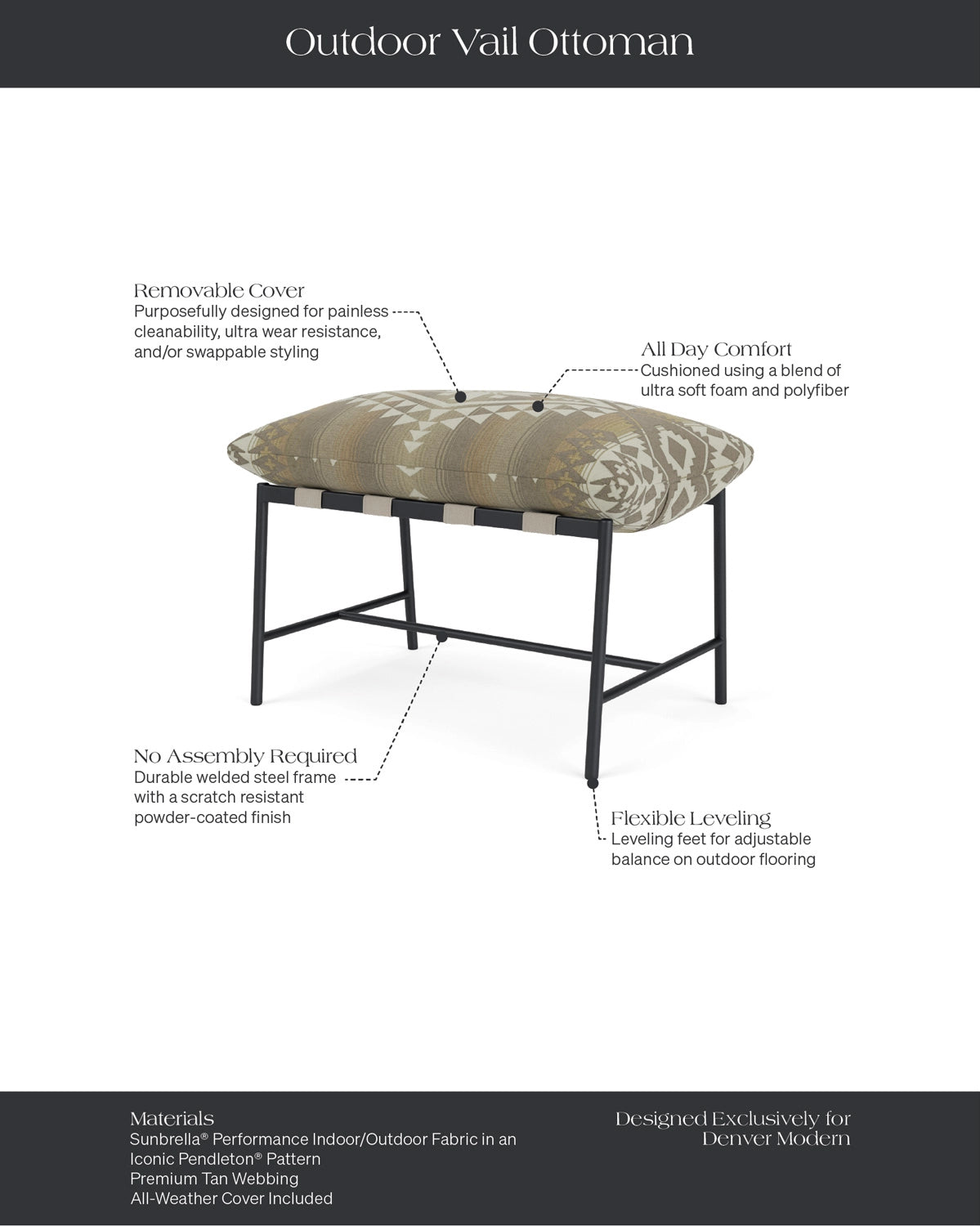 Canyon Lands - Desert Sunbrella® Performance Pendleton®