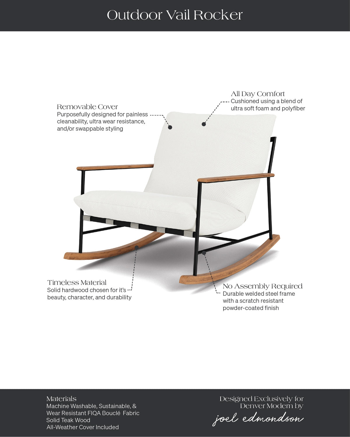 Dove FIQA Boucle with All-Weather Cover