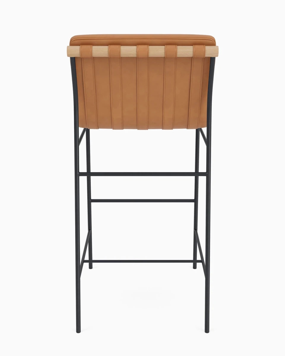 Saddle Leather / White Oak / Bar (30" Height)