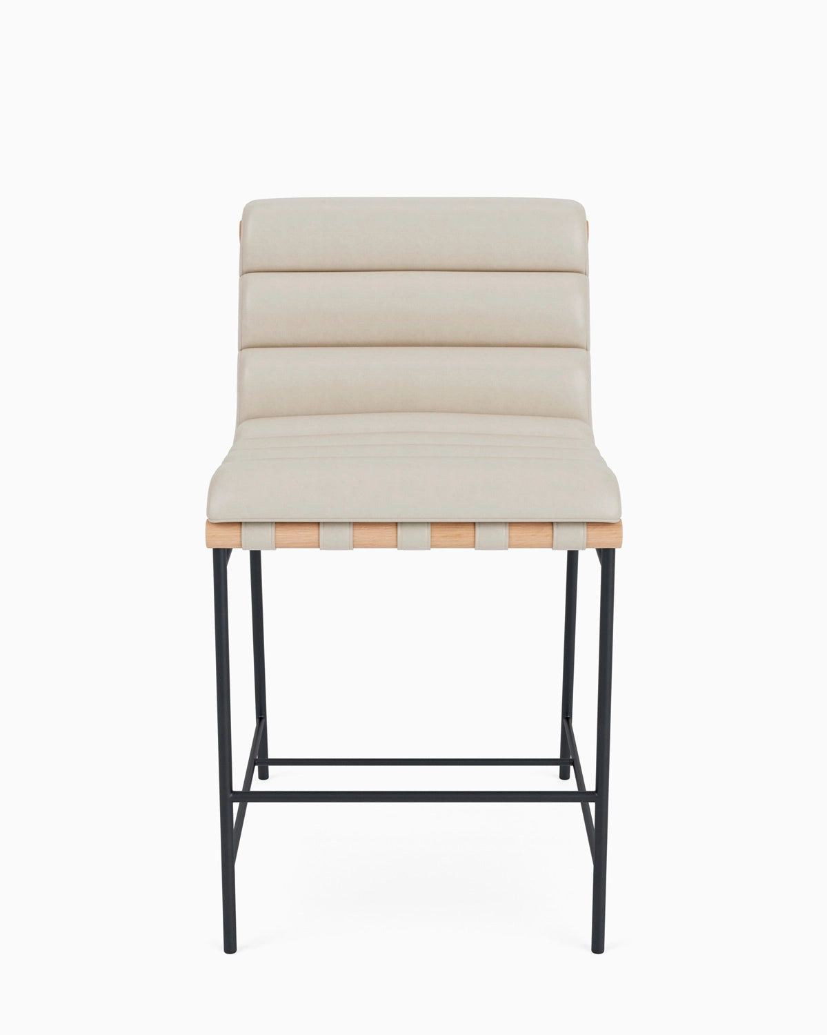 Pearl Leather / White Oak / Counter (24" Height)