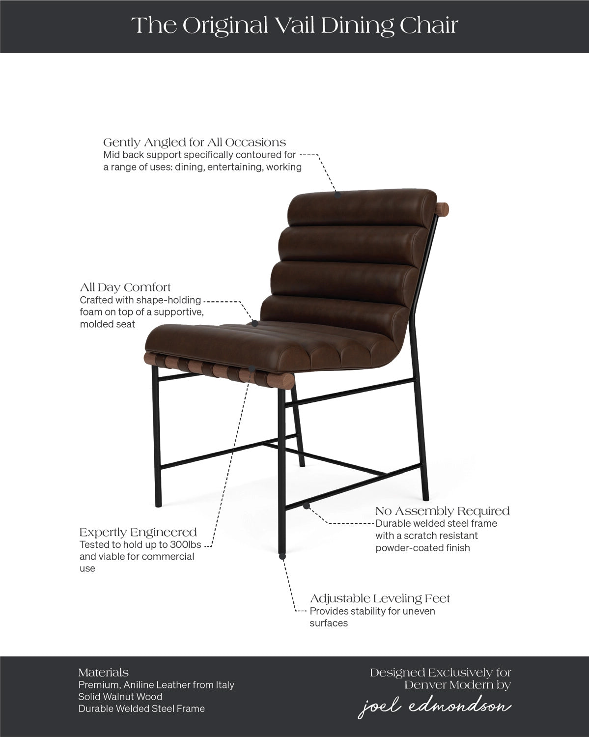 Maple Brown Leather / Walnut