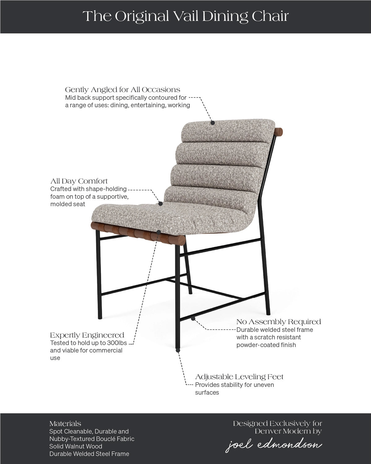 Stone Boucle / Walnut