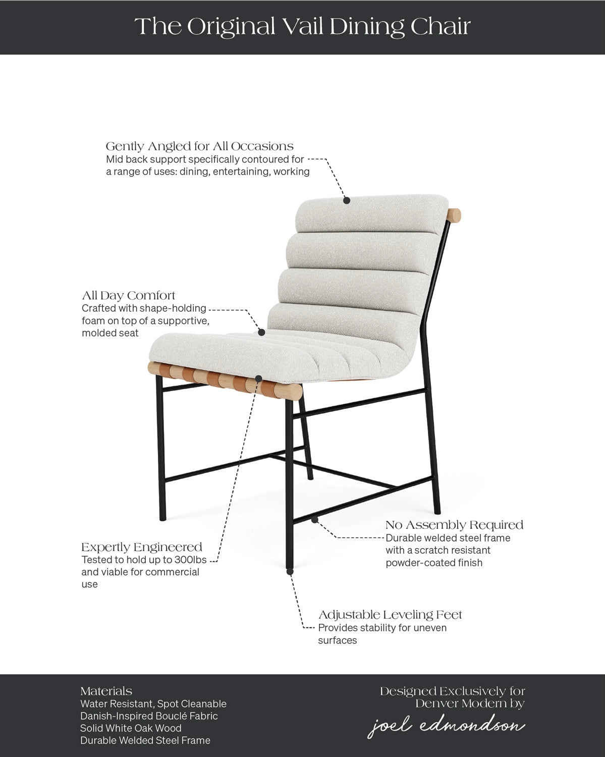 White Boucle / White Oak