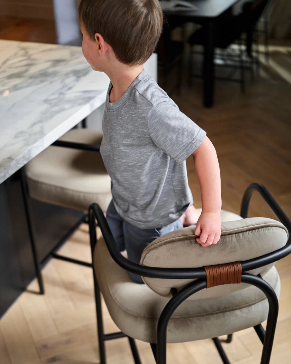 Mushroom Velvet / Counter (25" Height)