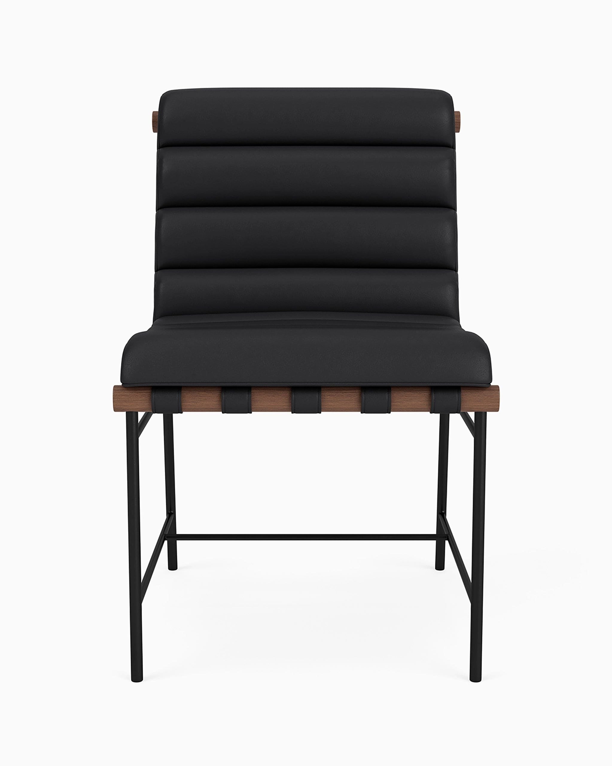 Black Leather / Walnut