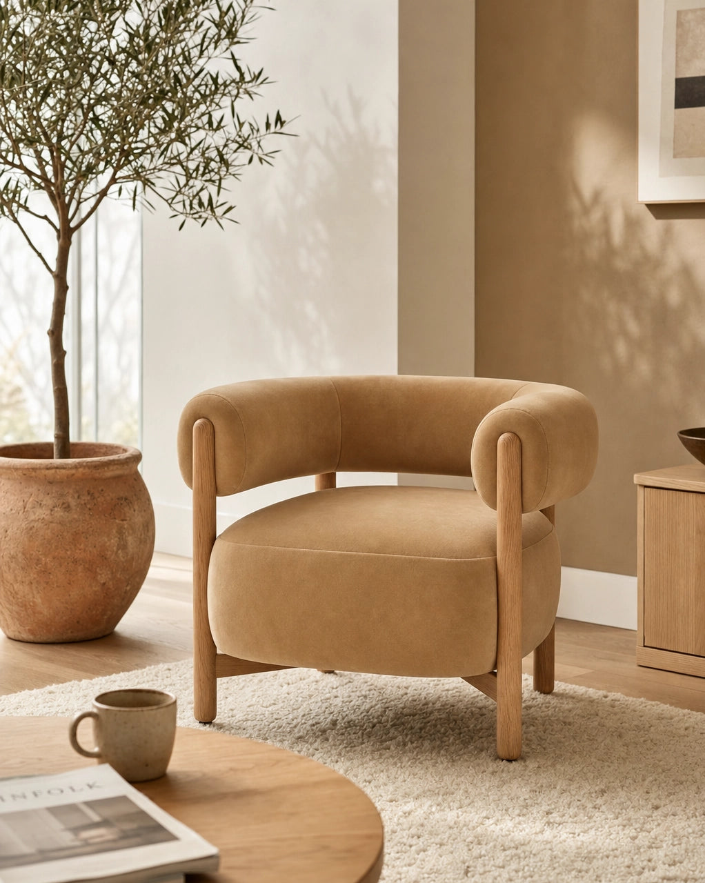 Caramel Velvet / White Oak