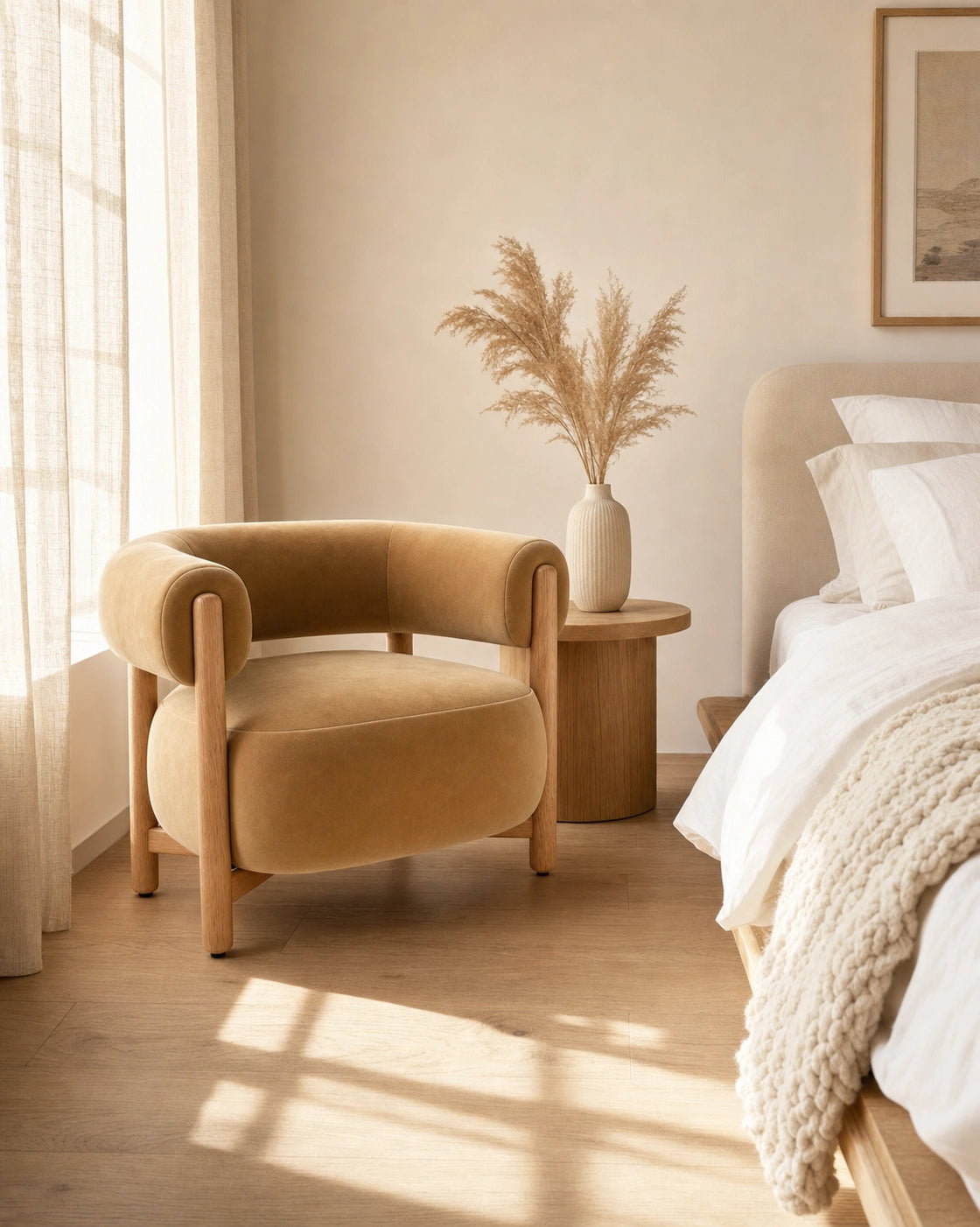 Caramel Velvet / White Oak