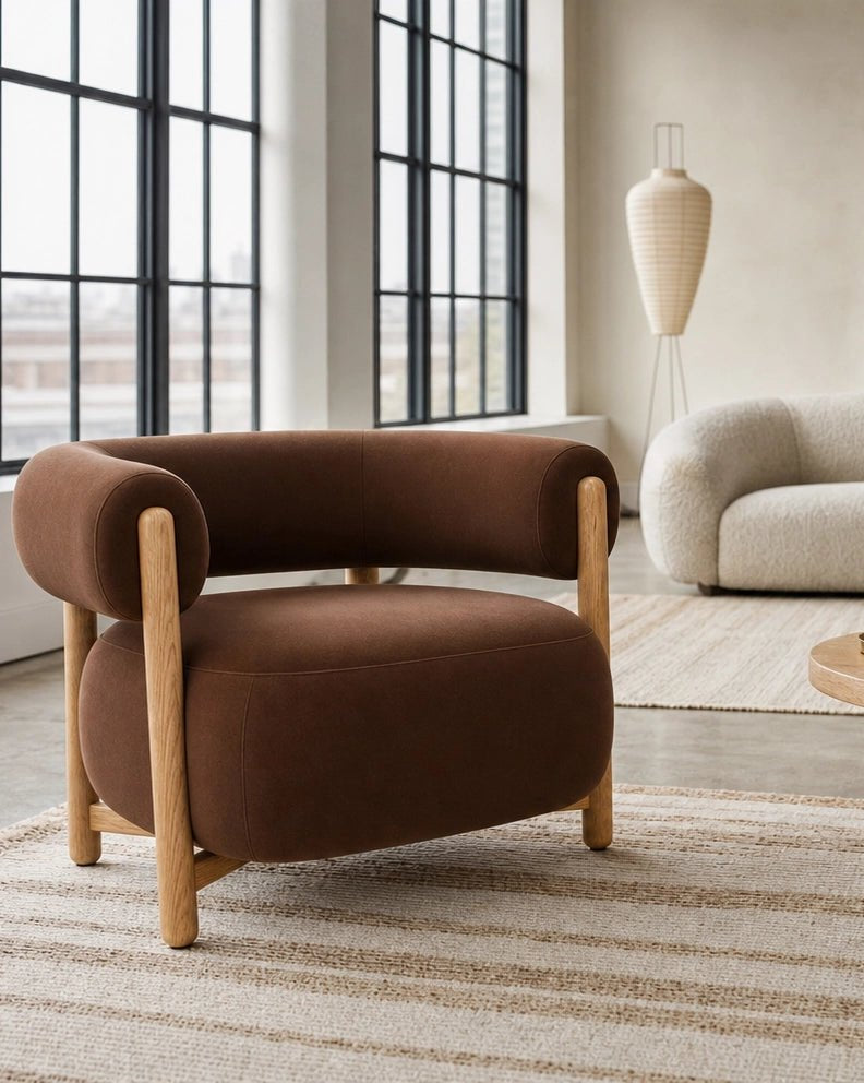Cognac Velvet / White Oak