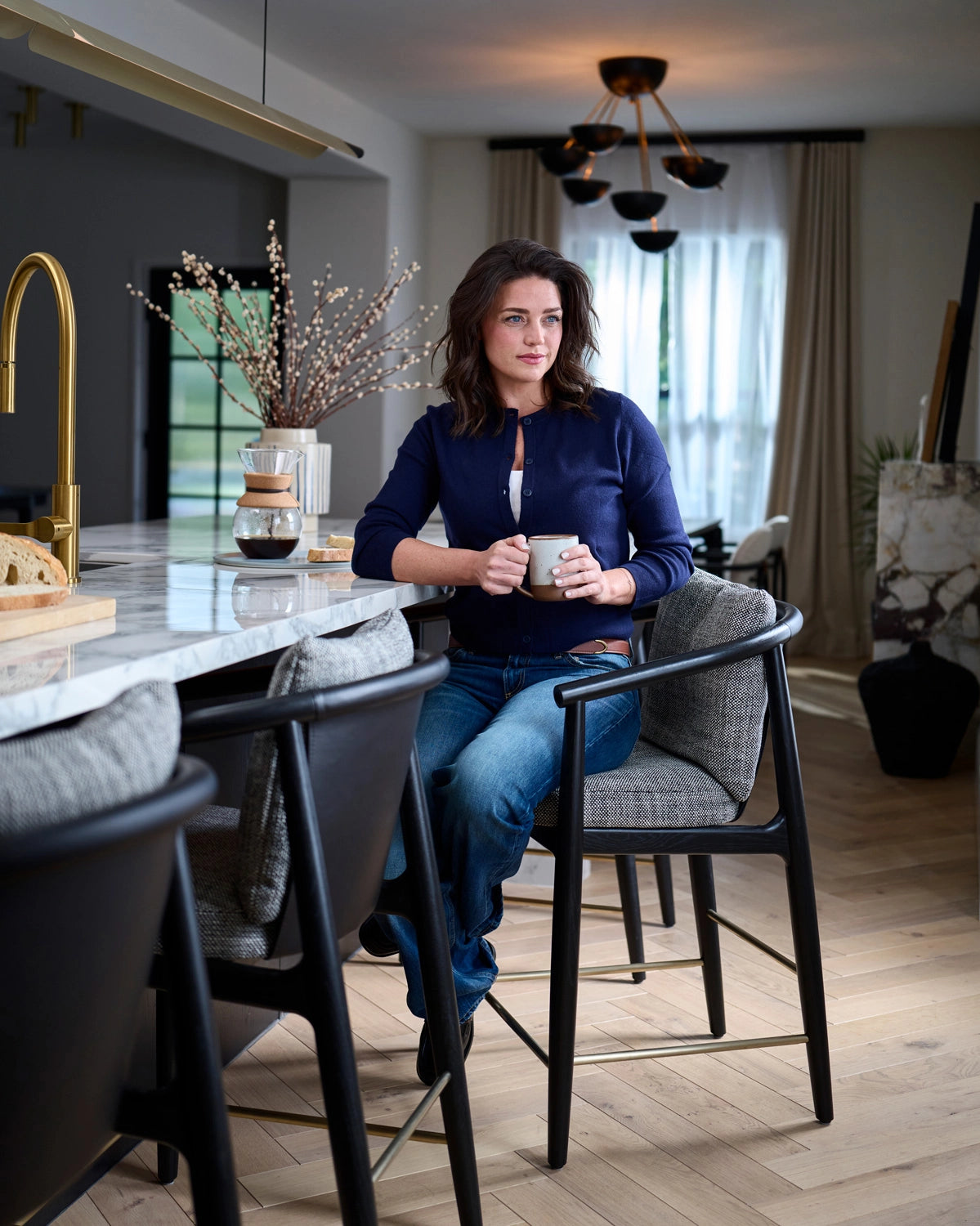 Noir Basketweave / Black Leather / Ebony