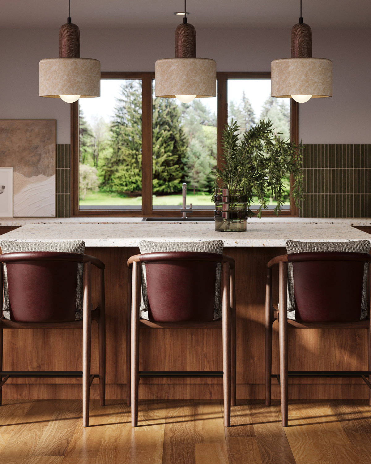 Chocolate Basketweave / Maple Leather / Walnut