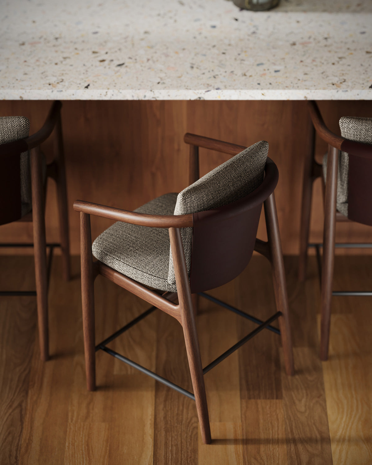 Chocolate Basketweave / Maple Leather / Walnut