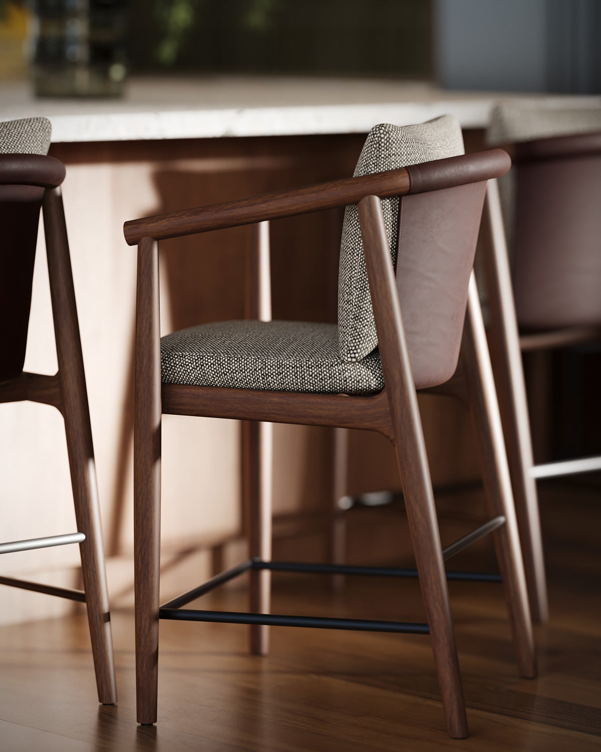 Chocolate Basketweave / Maple Leather / Walnut