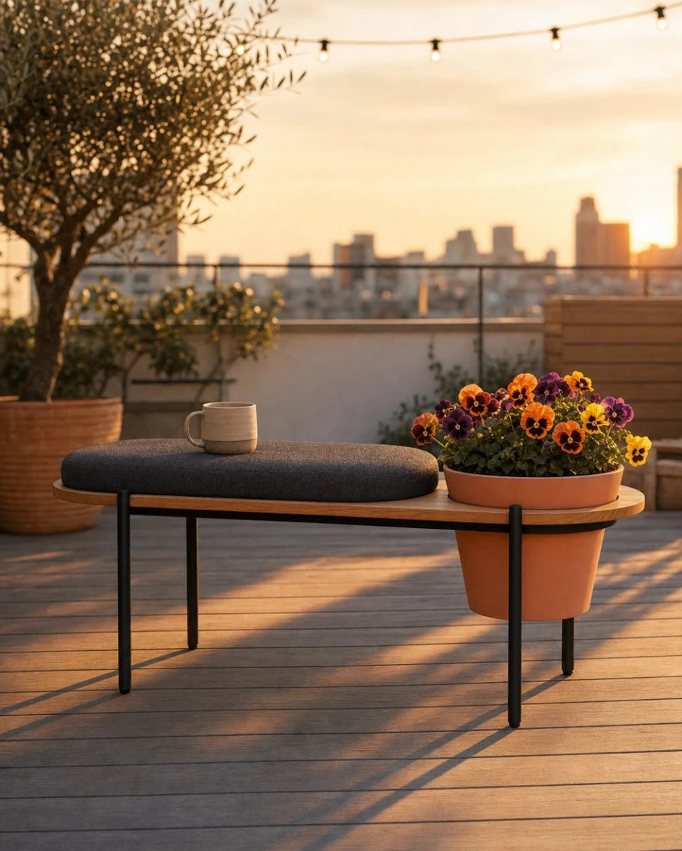 Slate FIQA Boucle / Teak