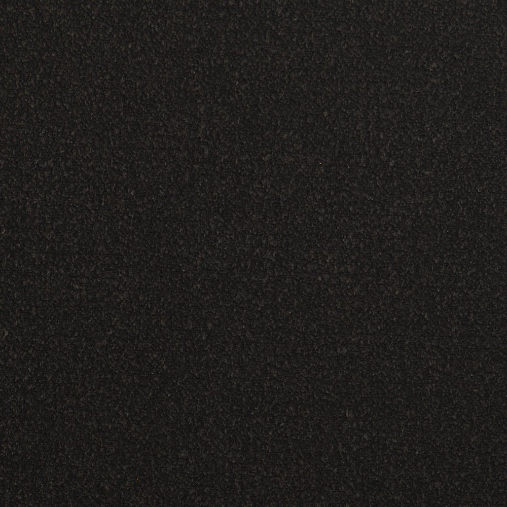 Close-up of dark charcoal fleece fabric with a textured, speckled surface.