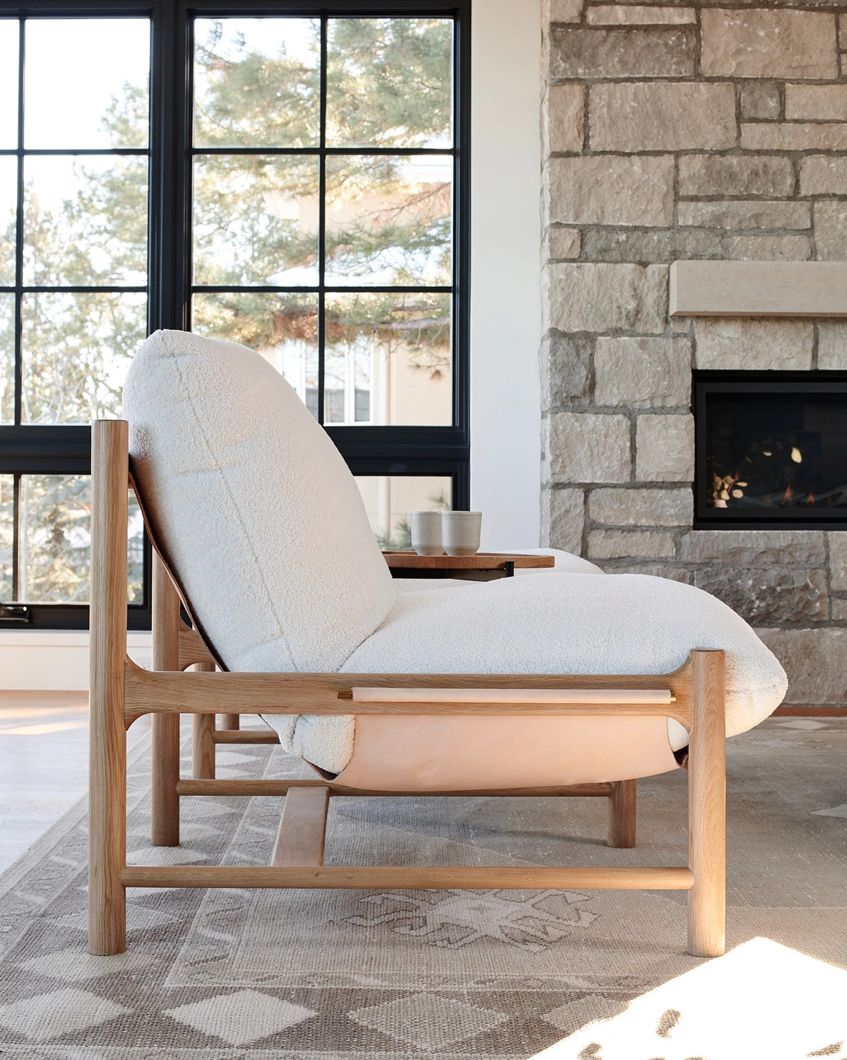 Ivory Himalaya / Vegetable Tan Leather / White Oak