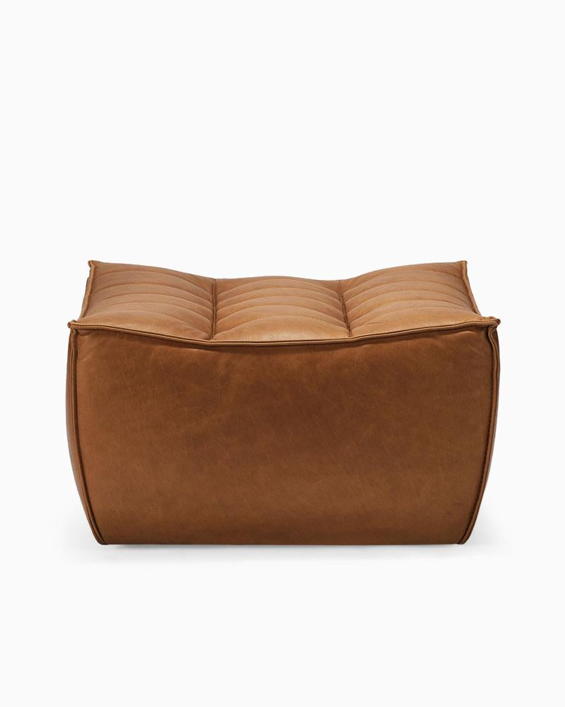 Saddle Leather / Footstool (28")