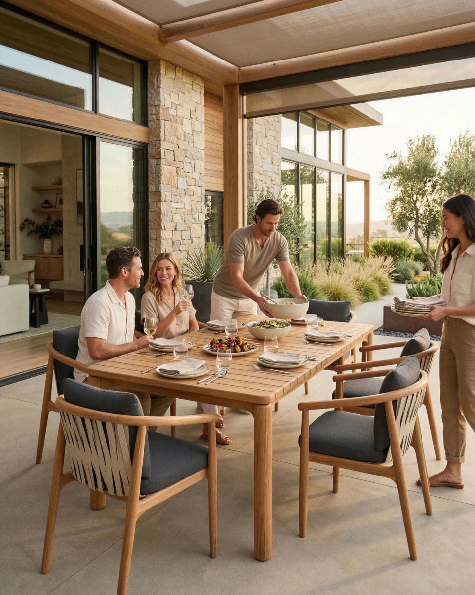 Slate FIQA Boucle / Tan Outdoor Rope