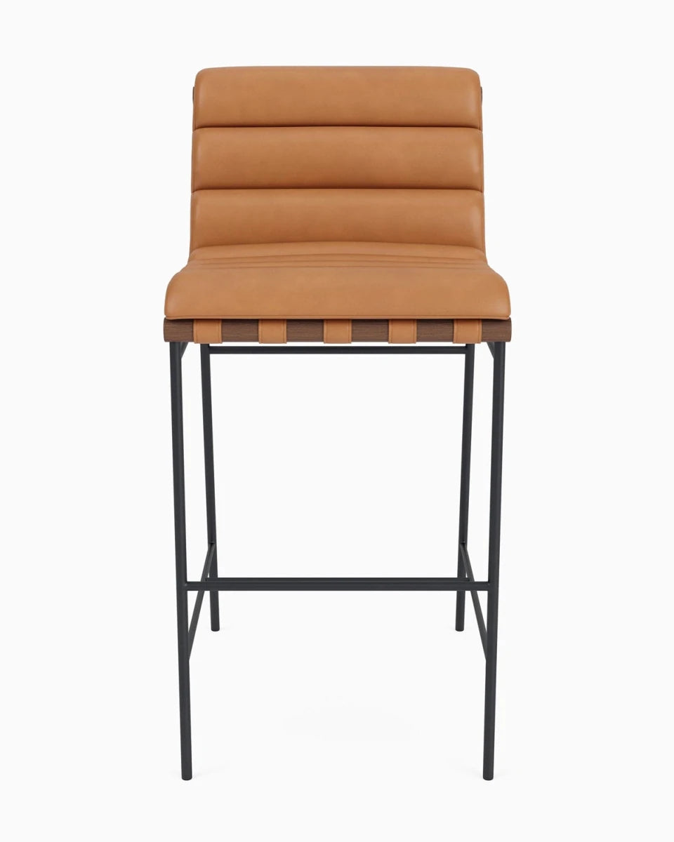 Saddle Leather / Walnut / Bar (30" Height)