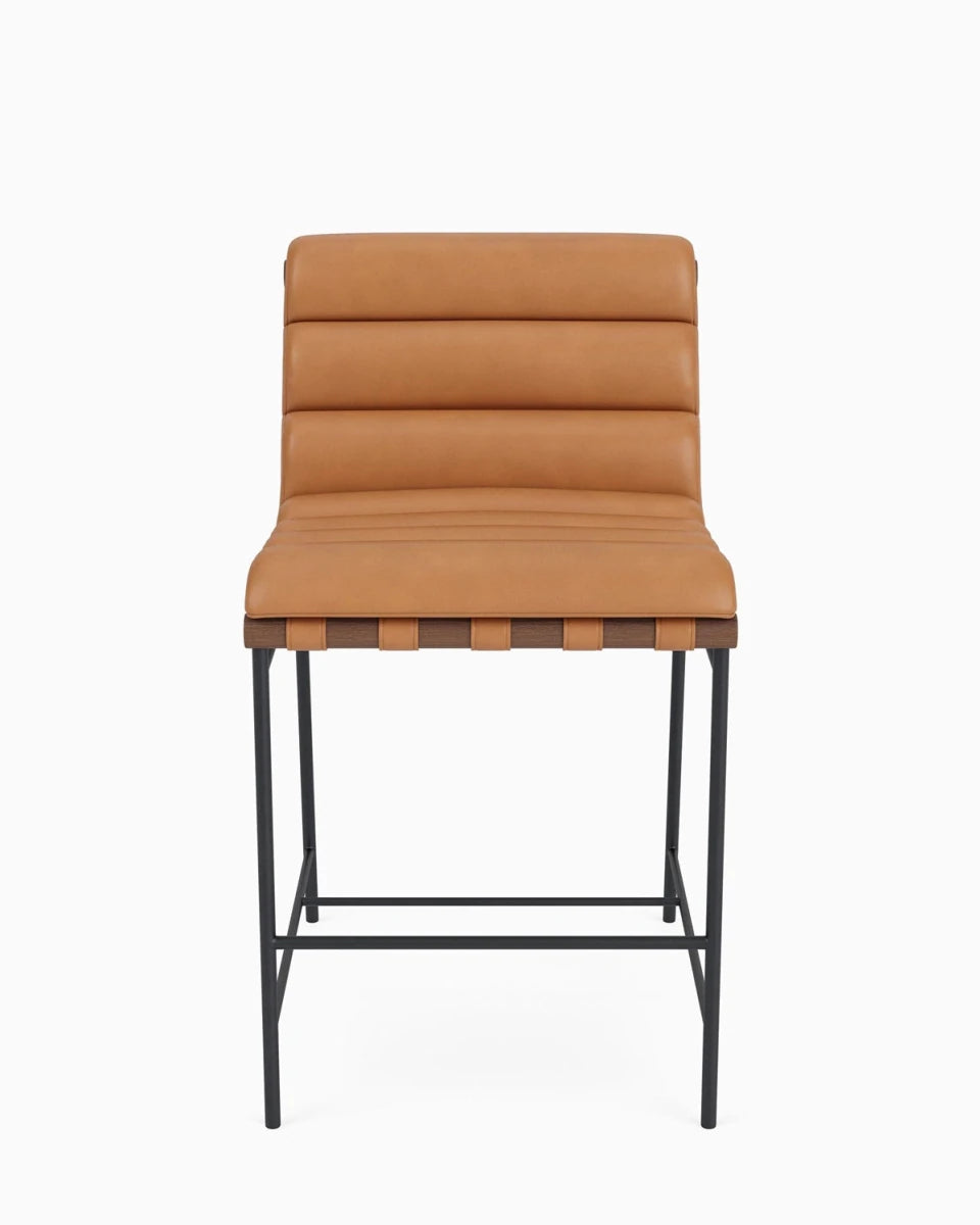 Saddle Leather / Walnut / Counter (24" Height)