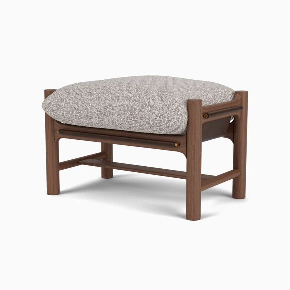 Stone Boucle / Maple Brown Leather / Walnut