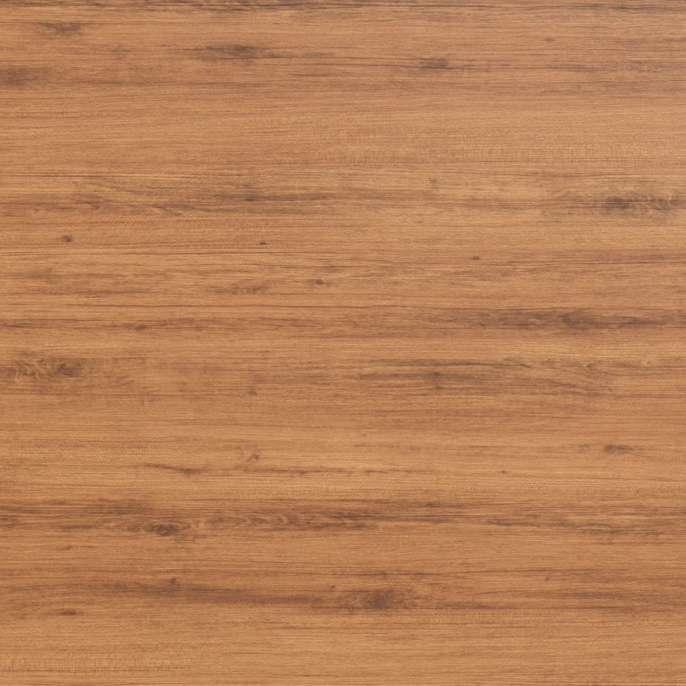 Medium brown wood grain surface with horizontal planks and natural knots throughout.