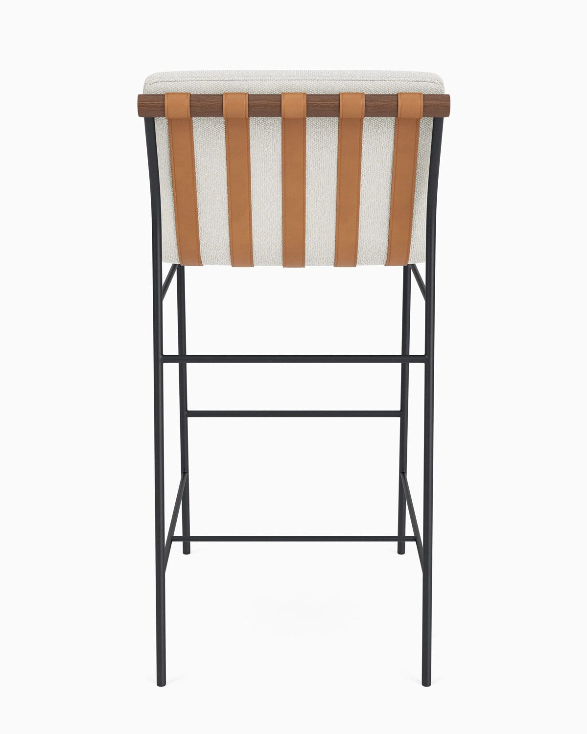 White Boucle / Walnut / Bar (30" Height)