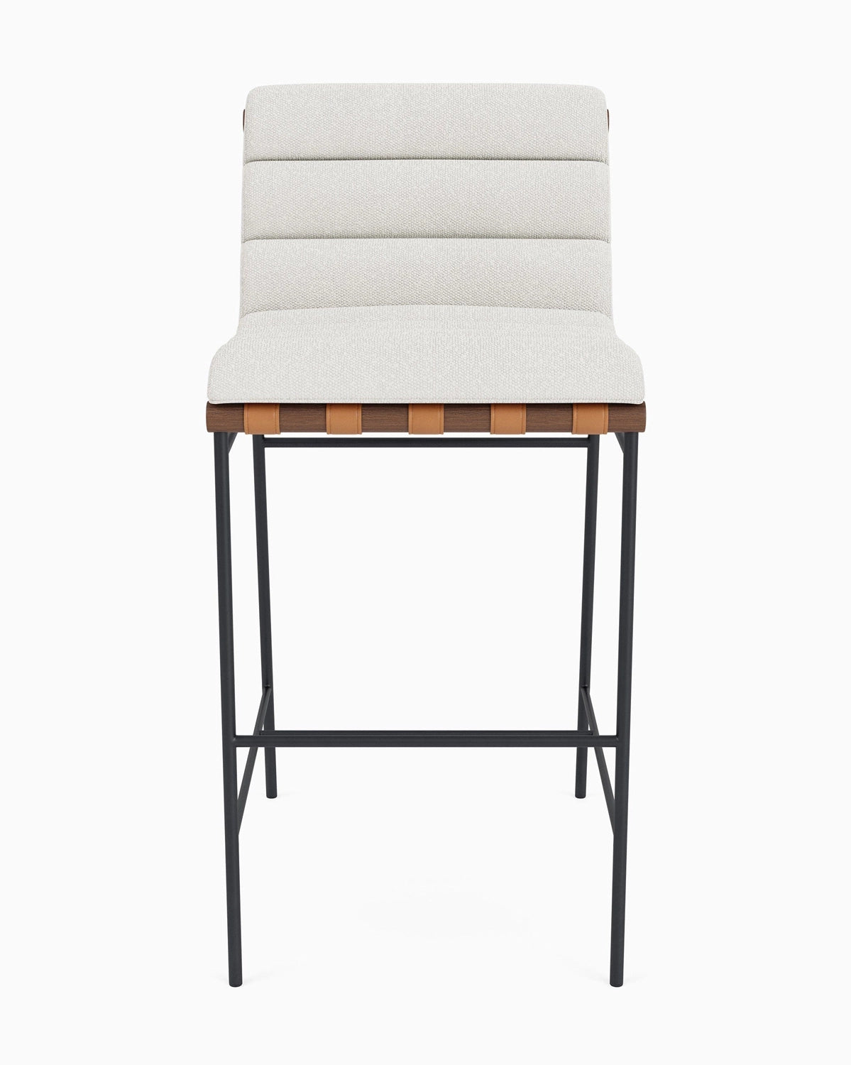 White Boucle / Walnut / Bar (30" Height)